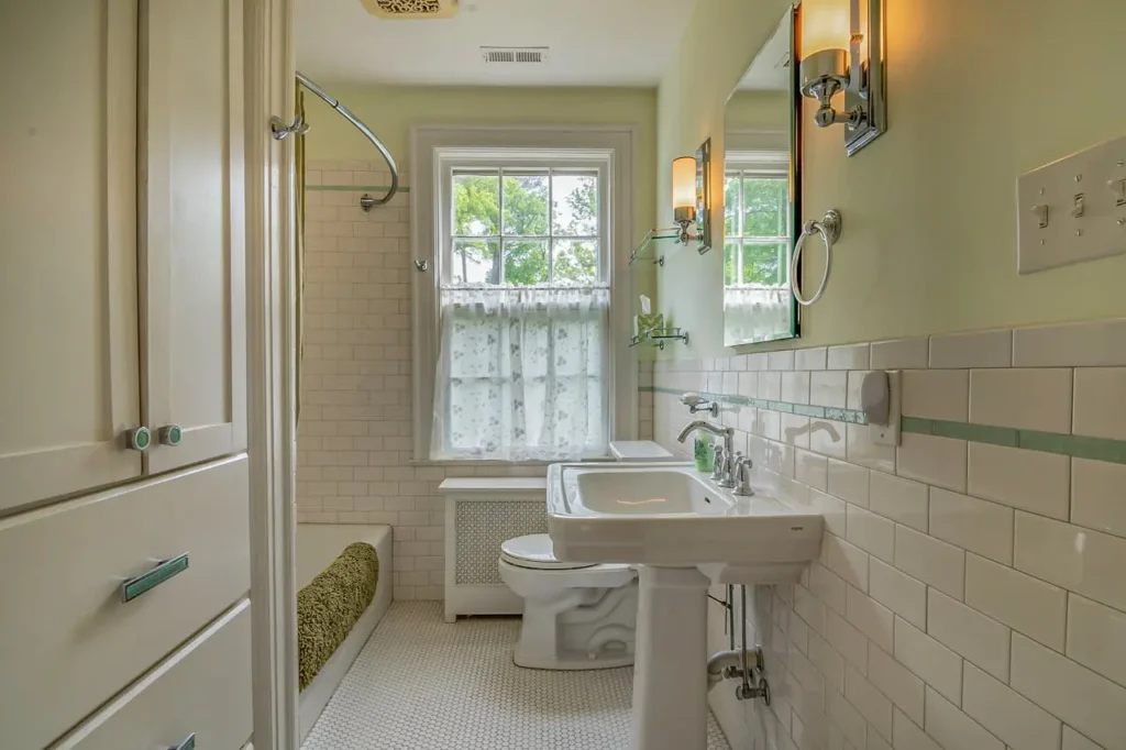 Forest Green Bathroom