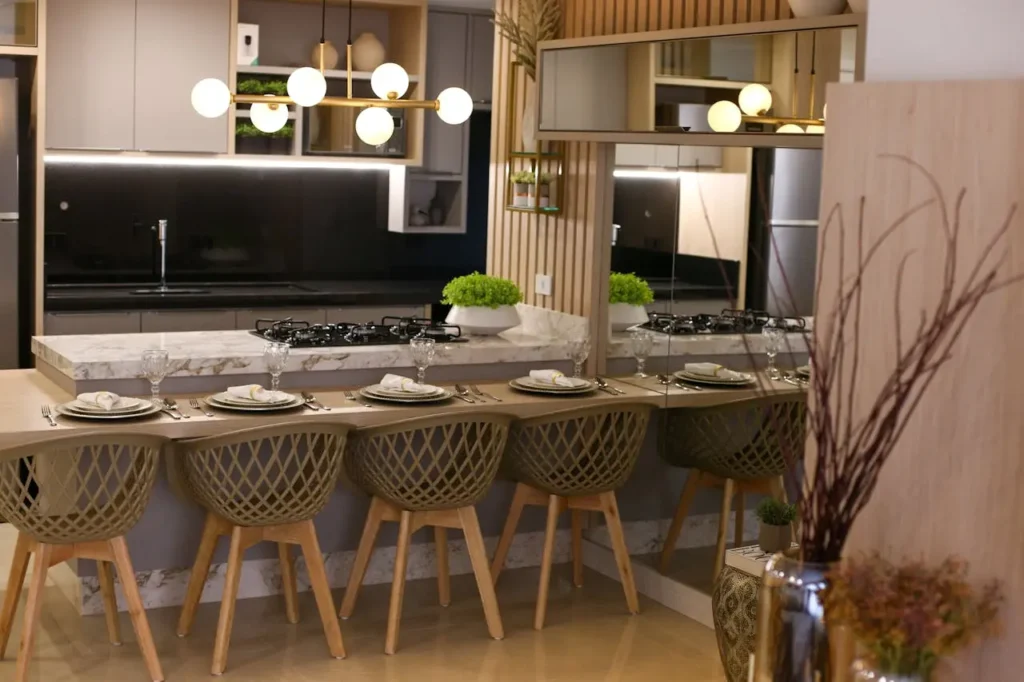 Dining Room with Cabinets